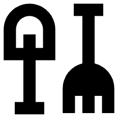 Shovel Rake Icon from Sharp Remix Set