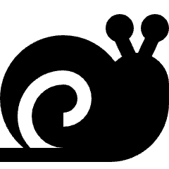 Snail Speed Slow Icon from Sharp Solid Set