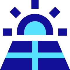 Solar Energy Icon from Sharp Pop Set