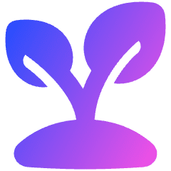 Sprout Icon from Plump Gradient Set