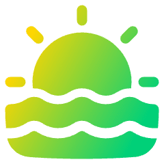 Sunset Icon from Plump Gradient Set