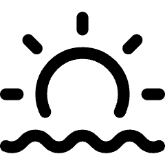 Sunset Icon from Core Line Set