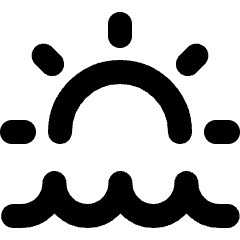 Sunset Icon from Micro Line Set