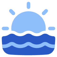 Sunset Icon from Plump Flat Set