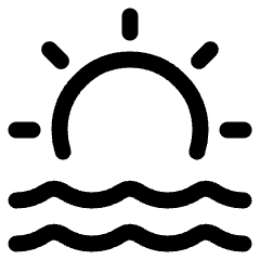 Sunset Icon from Plump Line Set