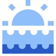 Sunset Icon from Sharp Flat Set