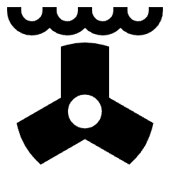 Tidal Energy 1 Icon from Sharp Solid Set