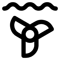 Tidal Energy Icon from Core Line Set