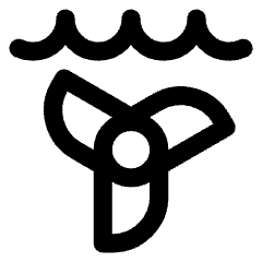 Tidal Energy Icon from Core Line Set
