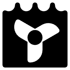Tidal Energy Icon from Core Solid Set