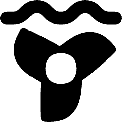 Tidal Energy Icon from Flex Solid Set