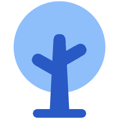 Tree 2 Icon from Plump Flat Set