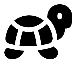 Turtle Speed Slow Icon from Plump Solid Set