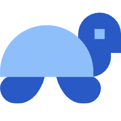 Turtle Speed Slow Icon from Sharp Flat Set