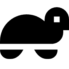 Turtle Speed Slow Icon from Sharp Solid Set