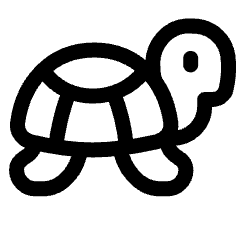 Turtle Speed Slow Icon from Plump Line Set