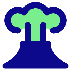 Volcano Icon from Core Pop Set