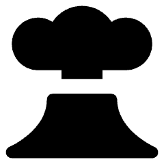 Volcano Icon from Core Solid Set