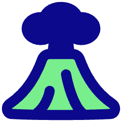 Volcano Icon from Plump Pop Set
