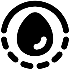 Water Drop 1 Icon from Plump Solid Set