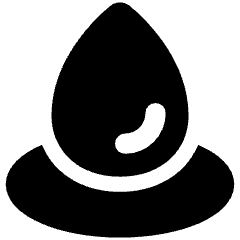 Water Drop 2 Icon from Plump Solid Set