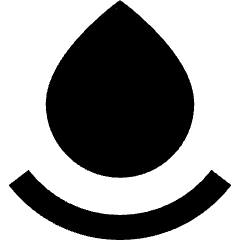 Water Drop 2 Icon from Sharp Solid Set