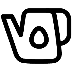 Watering Can Icon from Plump Line Set
