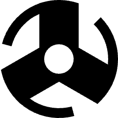 Wind Energy Icon from Sharp Solid Set