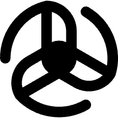 Wind Energy Icon from Core Remix Set