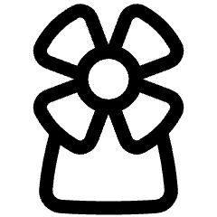 Windmill Icon from Plump Line Set