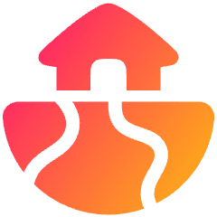 World Home Icon from Plump Gradient Set