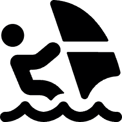 Nautic Sports Sailing Person Icon from Ultimate Bold Set