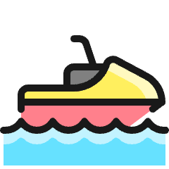 Nautic Sports Scooter 1 Icon from Ultimate Colors Set