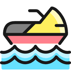 Nautic Sports Scooter Icon from Ultimate Colors Set