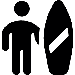 Nautic Sports Surfing Icon from Ultimate Bold Set