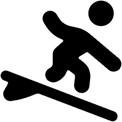Nautic Sports Surfing Water Icon from Ultimate Bold Set