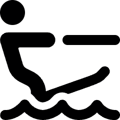 Nautic Sports Water Skiing Icon from Ultimate Bold Set