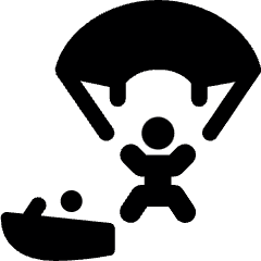 Sport Para Sailing 1 Icon from Ultimate Bold Set