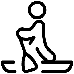 Standup Paddle Board 1 Icon from Ultimate Light Set