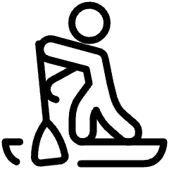 Standup Paddle Board 2 Icon from Ultimate Light Set