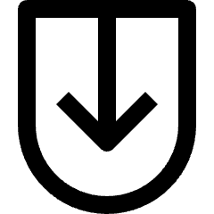 Button Circle Down 2 Icon from Nova Line Set