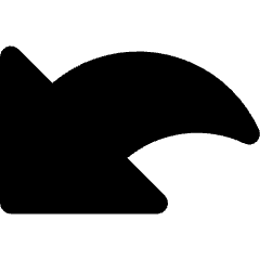 Navigation Arrow Back Icon from Nova Solid Set