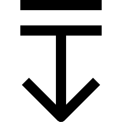 Navigation Down 4 Icon from Nova Solid Set