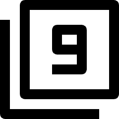 Paginate Filter 9 Icon from Nova Line Icons Set