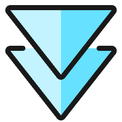 Navigation Arrows Down 1 Icon from Ultimate Colors Set