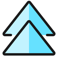 Navigation Arrows Up 1 Icon from Ultimate Colors Set