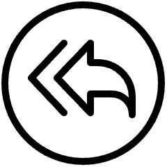 Navigation Direction Left Forward Circle Icon from Ultimate Light Set