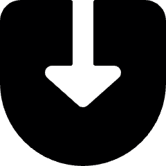 Navigation Down 3 Icon from Ultimate Bold Set