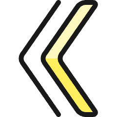 Navigation Left 2 Icon from Ultimate Colors Set