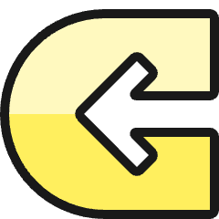 Navigation Left 4 Icon from Ultimate Colors Set
